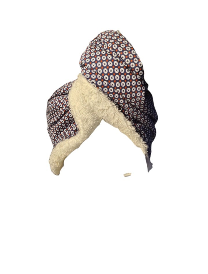 Serviette pour cheveux en tissu – Fabrication artisanale